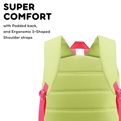 Image of J World Oz Middle School Backpack for Girls & Women. Cute Kids Laptop Bookbag, Celery