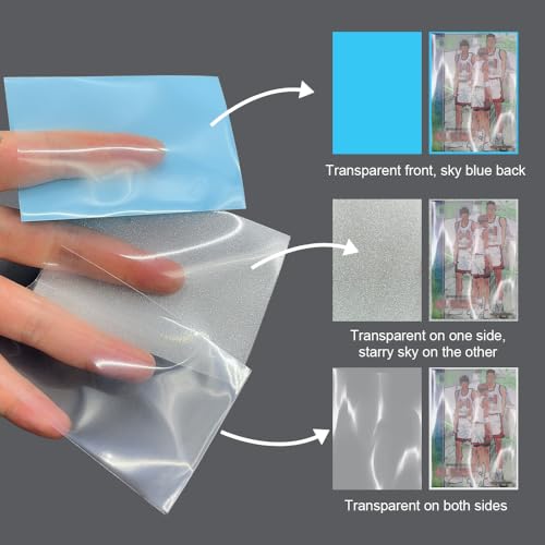 HLIWS Clear Toploaders-150pcs Clear Hard Card Sleeves in Three Colours,Game Card Sleeves,Protect Top Loader Card Sleeves,for Most Cards(58 * 90mm+64 * 90mm) - Image 3