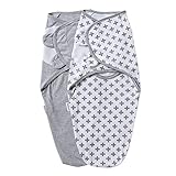 Baby Swaddle Blanket, 2 Pack Newborn Swaddles 0-3-Months, Small-Medium Easy Change Infant Wrap, Infant Swaddling Sack, Adjustable Swaddle Blanket (Grey)