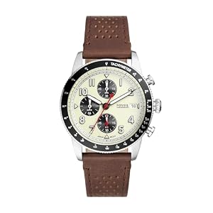 Fossil Sport Tourer Chronograph Brown Leather Watch FS6042