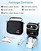 Phomemo Label Maker, M220 Thermal Label Printer, 80mm Portable Bluetooth Barcode Printer Compatible with Andriod/iOS for Home, Office, Small Business, with 3 Packs Label & Case