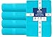 DAN RIVER Bath Towels Set of 4, 27 x 54 Inches, 100% Cotton, Larger & Lighter Weight, Quicker to Dry, Super Soft and Absorbent, Ideal Aqua Bath Towels for Daily Use