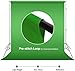 LimoStudio 6 x 9 ft. (W x H) Green True Chromakey Color Backdrop Screen, Clean & Sharp Edge Chroma Key Effect, High Density > 200GSM, A+ Grade Fabric Material, 5 Ring Screen Holder Clips, AGG1338