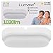 Lumare LED Deckenleuchte oval 12W | 1020 Lumen | Deckenlampe Extra Flach 52mm | IP44 Spritzwasser geschützt | 230V LED-Lampe Badezimmer Wohnzimmer Keller | warmweiß 2700K