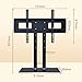 Universal for 40-70 Inch TVs, Height Adjustable TV Mount with Tempered Glass Base, Desktop Mount Holds Up to 55Kg/121Lbs Beautiful Scenery