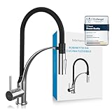 Sortie flexible : avec le col flexible du robinet de cuisine, vous pouvez facilement atteindre tous les coins de l'évier. Le bec de la batterie s'insère facilement dans le support magnétique après utilisation!