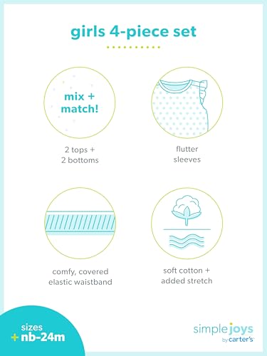 Image of Simple Joys by Carter's Baby Boys' 4-Piece Playwear Set