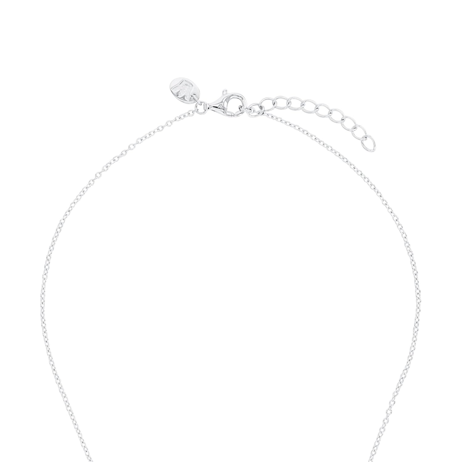 Prinzessin Lillifee Kette mit Anhänger 925 Sterling Silber Mädchen Kinder Halsschmuck, mit Zirkonia synth., 35+3 cm, Silber, Januar, Kommt in Schmuck Geschenk Box, 2038718