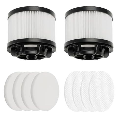 FilterEra Filter Replacement Compatible with Levoit LVAC-200 Cordless Stick Vacuum, LSV-V201-WUS, 4 Pre-Motor Filters, 2 Post-Motor Filters Cover