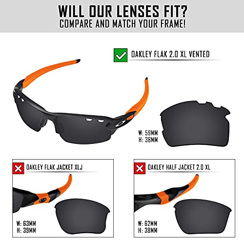 Image of Polarized Replacement Lenses for Oakley Flak 2.0 XL Vented Sunglasses