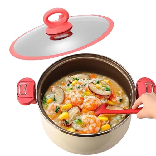 Pentola con chiusura nutriente – Pentola a pressione per cuocere la carne | Raffinato ferro titanio acciaio silicone, design a doppio manico, strumento da cucina ideale per chef professionisti