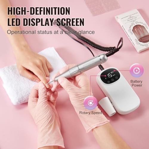 Taladro Eléctrico Portátil Recargable para Uñas miniatura 5