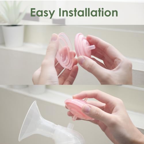 Image of Maymom Backflow Protector Compatible with Motif Medical Duo Double Pumping Kit and Pumpables Milk Genie Plus Double Electric Breast Pump. Replacement for Motif Duo Diaphragms; 2pc /pk