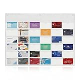 Yeedonzo karteikarten halter wand, 36 F&auml;cher Organizer aus Oxford-Stoff (7,8 x 13 cm), Klappbar f&uuml;r Visitenkarten, Aufbewahrung f&uuml;r B&uuml;ro, Schule und Zuhause