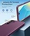 FNTCASE for Galaxy A17/A16 5G Phone Case - Samsung A17 Military Grade Drop Protection, 14ft Drop Tested, Screen Protector Included, Anti-Slip Textured, TPU+PC Dual Layer Shockproof Cover (Burgundy)