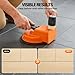 Heavy-Duty Floor Gap Fixer Tool, Carbon Steel Laminate Flooring Repair Tool with Suction Cup & Rubber Pad, Adjustable Height Flooring Tool for Wood Vinyl Plank Installation,Compact With Efficient