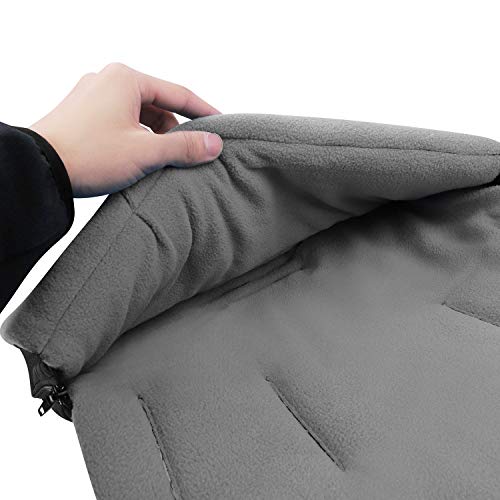 Kinderwagen Fußsack Universal Kuschelsack Babyschale Schlafsack Winddichter Babyfußsack Verstellbarer Kinderwagensack mit Reißverschluss Weiche Warme Beindecke für Kinderwagen Buggy Sportwagen