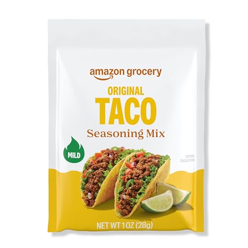 Amazon Grocery, Taco Seasoning Mix, Mild Heat, 1 Oz (Previously Happy Belly, Packaging May Vary)