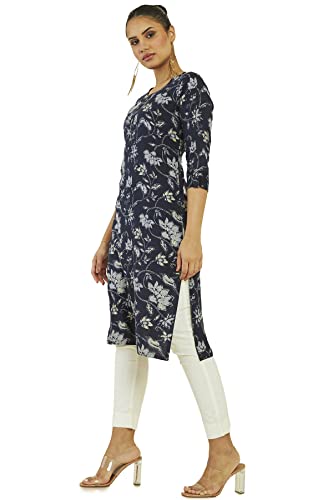 Image of Soch Women Rayon Regular Fit Printed Kurta