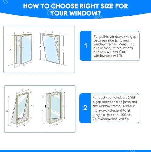 Aislamiento de ventanas para aire acondicionado portátil y secadora 400cm 5