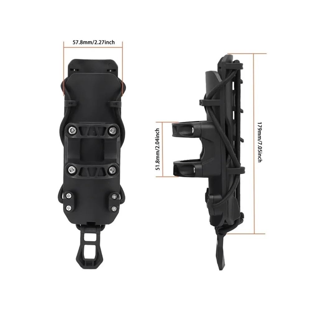 Becherhalter Motorrad 1 Stücke Universal Motorrad Getränkehalter 25mm Schutzstoßstange Wasserflaschenhalter 360 ° Drehung Erweiterbares Design Moto Zubehör