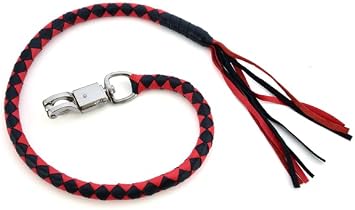 Daniel Smart Leather Motorcycle Whip Biker Get Back Whip 42 Long Motorcycle Handle Bar Accessories.