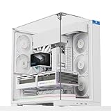 Compatibilité exceptionnelle : le boîtier PC offre des positions de montage dédiées pour le bloc d'alimentation, un compartiment pour disque dur séparé et un module fixe pour radiateurs de 360 mm. Il prend en charge les refroidisseurs CPU d'une hauteur allant jusqu'à 168,4 mm et les blocs d'alimentation ATX d'une longueur allant jusqu'à 200 mm.