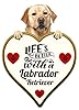 Labrador Yellow Lab Dog Gift - 2 x Delightful Heart Shaped Car Air Fresheners #1