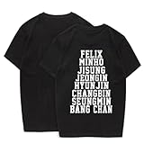 KPOP Skz Merch Tshirt Skz Support Shirt Jisung Felix Hyunjin Minho Changbin Tee Shirt Unisex Tee Top