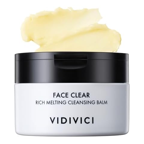 VIDIVICI Face Clear Rich Melting Cleansing Balm - Korean Makeup Remover - Gentle Face Wash, Pore are, Sebum & Blackhead Care - Balm to Oil Formula, 3.38oz. Cover