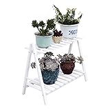 Haushalts-Massivholz-Pflanzen-Blumenständer, mehrschichtiges Wohnzimmer-Balkon-Lagerregal, drinnen und draußen (50 * 32 * 59 cm)