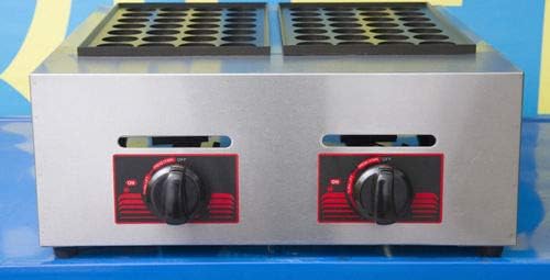 Máquina para hacer Takoyaki Hengwei 56 hoyos, 4000W, acero inoxidable miniatura 2