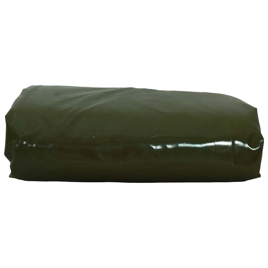 Telone verde oliva, 650 g/m², con rivestimento in PVC, 1,5 x 2,5 m, impermeabile, con occhielli, resistente alle intemperie, agli strappi, ai raggi UV, per giardino, campeggio, auto, mobili
