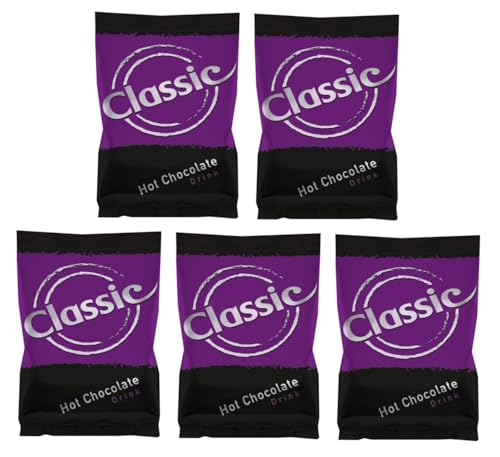 Classic Creemchoc Instant Vending Premium Hot Chocolate Powder 1kg (Pack of 5) – Rich, Creamy & Chocolatey – Ideal for Vending Machines, Offices, Cafés & Catering Use