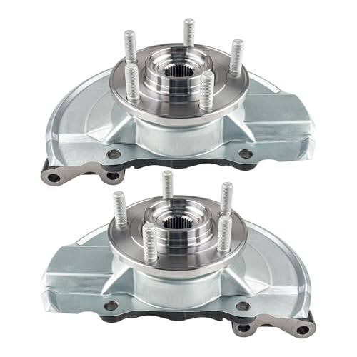 KAX 2PCS Front Steering Knuckle & Wheel Bearing Hub Assembly Fit for Jeep Patriot 2007-2017, Jeep Compass 2007-2017, Dodge Caliber 2007-2012, Passenger and Driver Side Replaces 698-410, 698-411 by KAX - Used condition - US$91.00