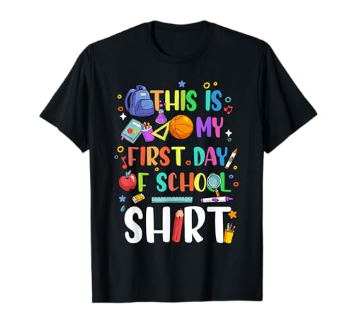 This Is My First Day Of School Boys Girls Kid Back To School T-Shirt