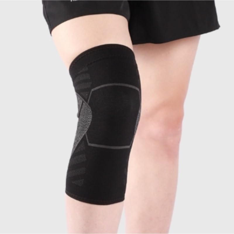 Knitted Nylon Sports Knee Pads Breathable Running Sweat-absorbent Silicone Basketball