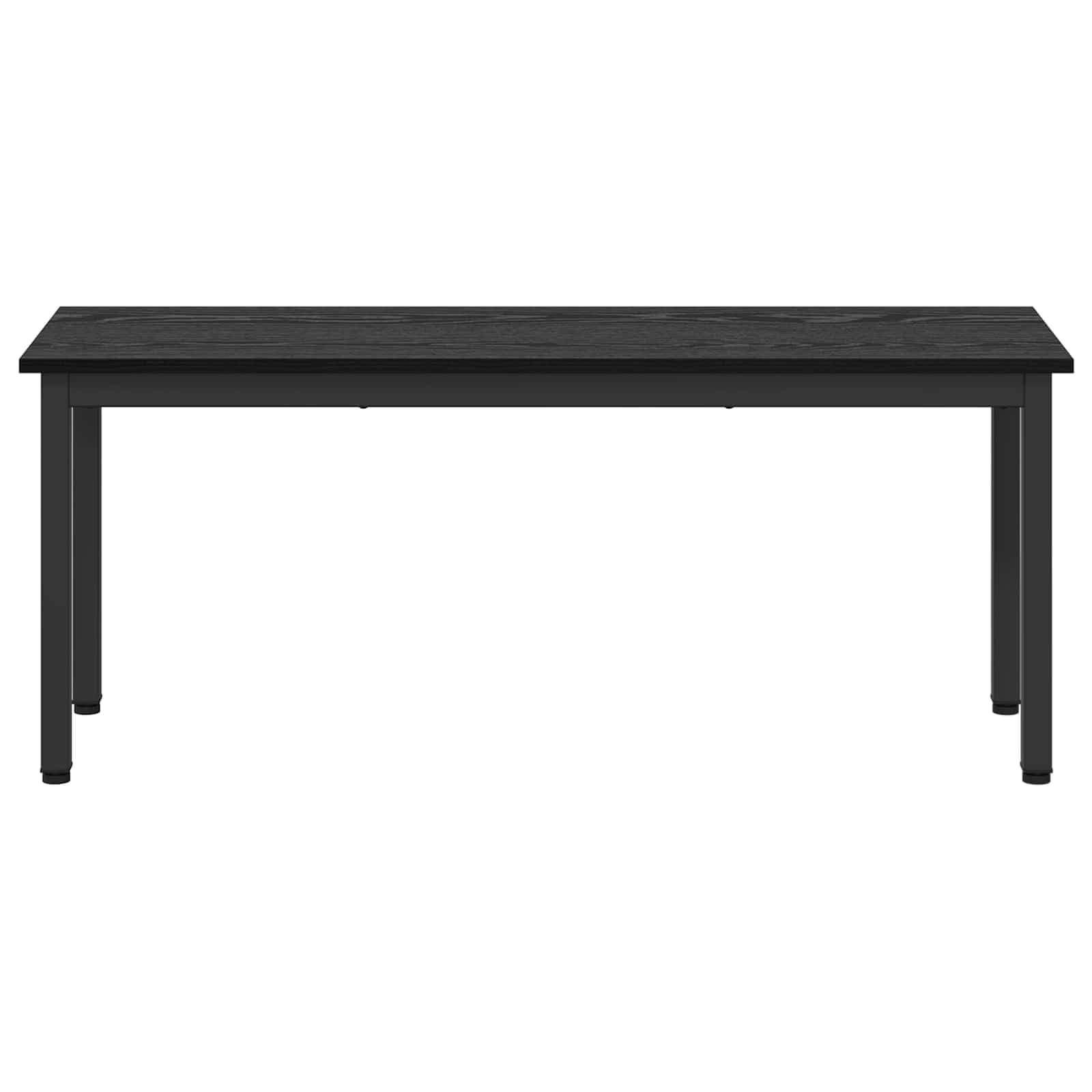 vidaXL Banco Roble Negro 110 x 35 x 45 cm Madera de ingeniería, Banco Rectangular Moderno, Mueble Funcional y Resistente para Sala, Asientos Elegantes de Madera