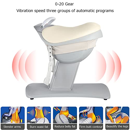 Máquina eléctrica para montar a caballo, entrenador multifunción para moldear el cuerpo y ejercitar el abdomen con vibración, máquina de fitness para pérdida de peso con interruptor de seguridad (gris) miniatura 3