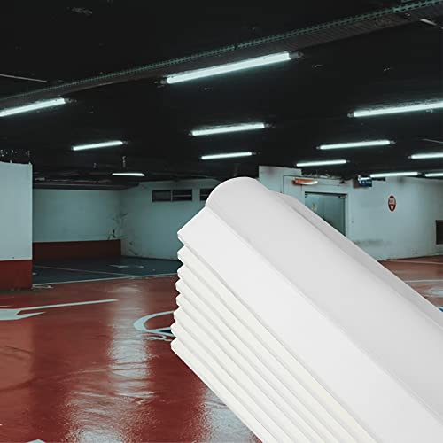 LEDベースライト 40W形 逆富士形 従来天井直付 50W消費電力 高輝度8000LM 4本40W形直管LEDの明るさ相当 薄型 逆富士型 一体型led LED蛍光灯 40W型 逆富士型蛍光灯 器具一体形 LED施設照明 長さ1250mm 高さ53mm