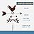 SWEN Products Rooster Chicken Weathervane (Roof Mount Included)