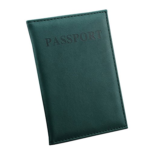 AZX - Funda de pasaporte  Verde Oscuro