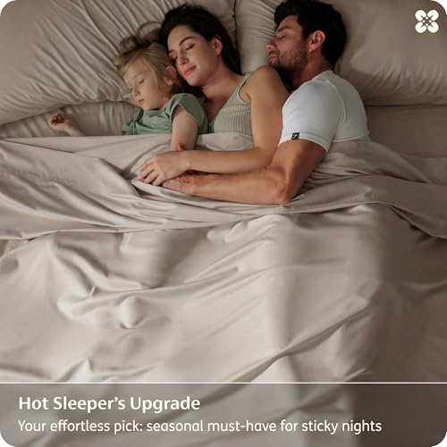 Image of Bedsure King Size Sheets Set, Cooling Sheets for Hot Sleepers, Rayon Derived from Bamboo, PureWoven, Breathable & Soft, Deep Pocket Up to 16 Inches, Hotel Luxury Silky Bedding, Simply Taupe