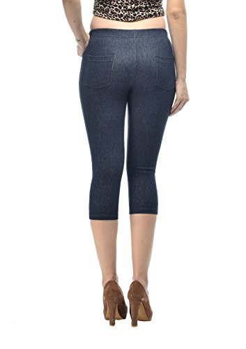 Image of Frenchtrendz Women's Cotton Modal Spandex Stretchable Slim Fit Jegging Capris