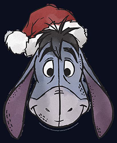Disney Winnie The Pooh Eeyore Santa Hat Christmas Girls T-Shirt2