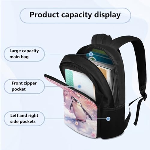 Penguin Backpack for Girls 6-8 8-10 Kids School Backpacks for Elementary Primary Students Little Girl Back to School Supplies3