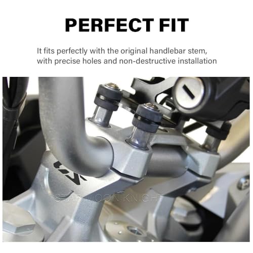 F900GS Adventure guidon trop bas ? Solution réhausse et pince d'extension - 4