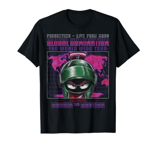 Looney Tunes Marvin The Martian Global Domination Tour T-Shirt