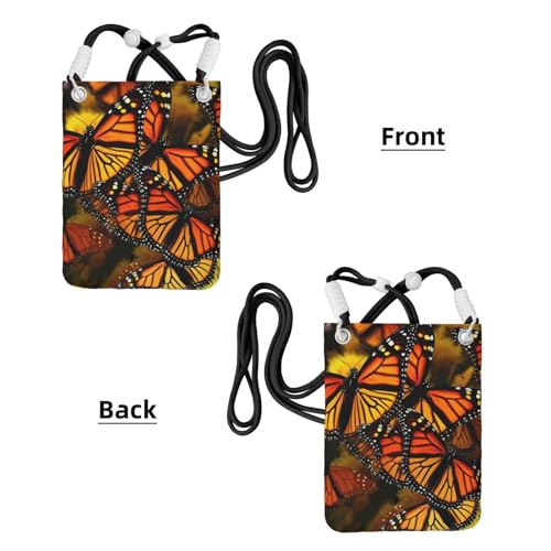Sac à main pour téléphone portable au design papillon monarque chic - 2