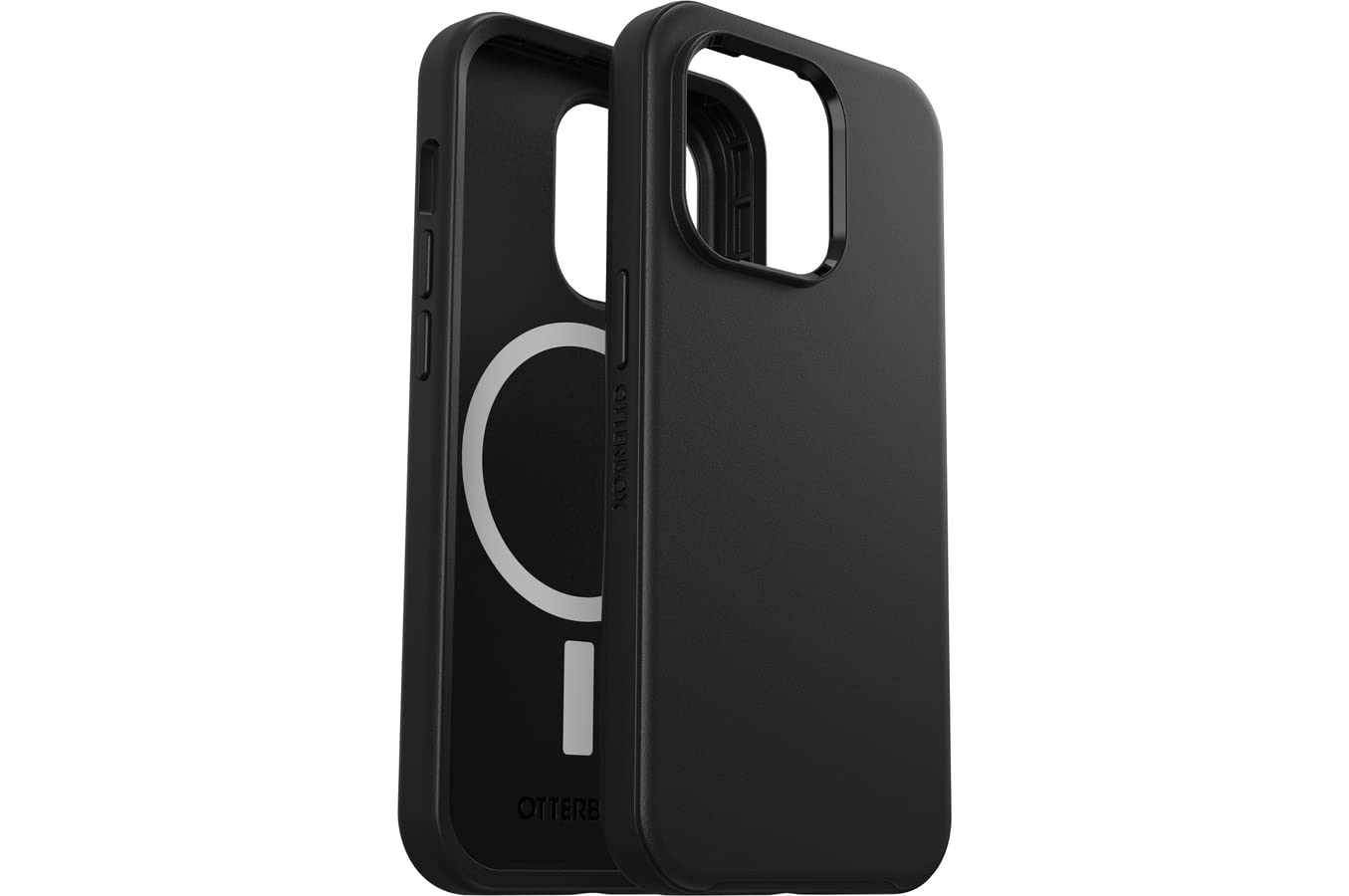 OtterBox Cover per iPhone 14 Pro Symmetry+ con MagSafe, resistente a shock e cadute;sottile, testata 3x vs le norme MIL-STD 810G, protezione antimicrobica, Nero